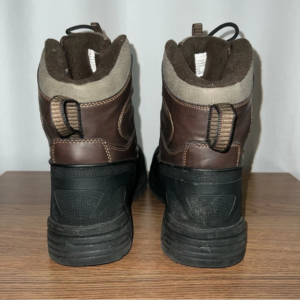 Weatherproof Men's Clint Black & Brown Winter/Waterproof Outdoor Boots Size 12